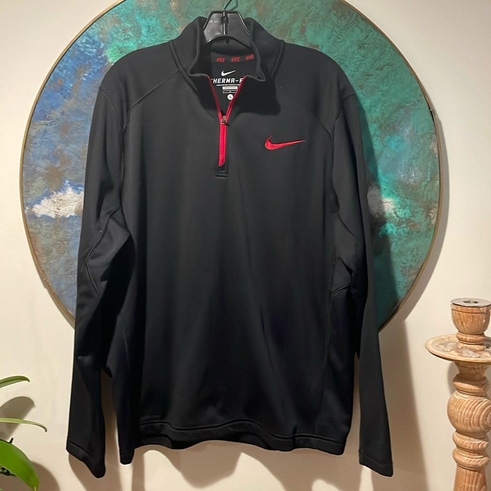 Nike Black thermafit zip up